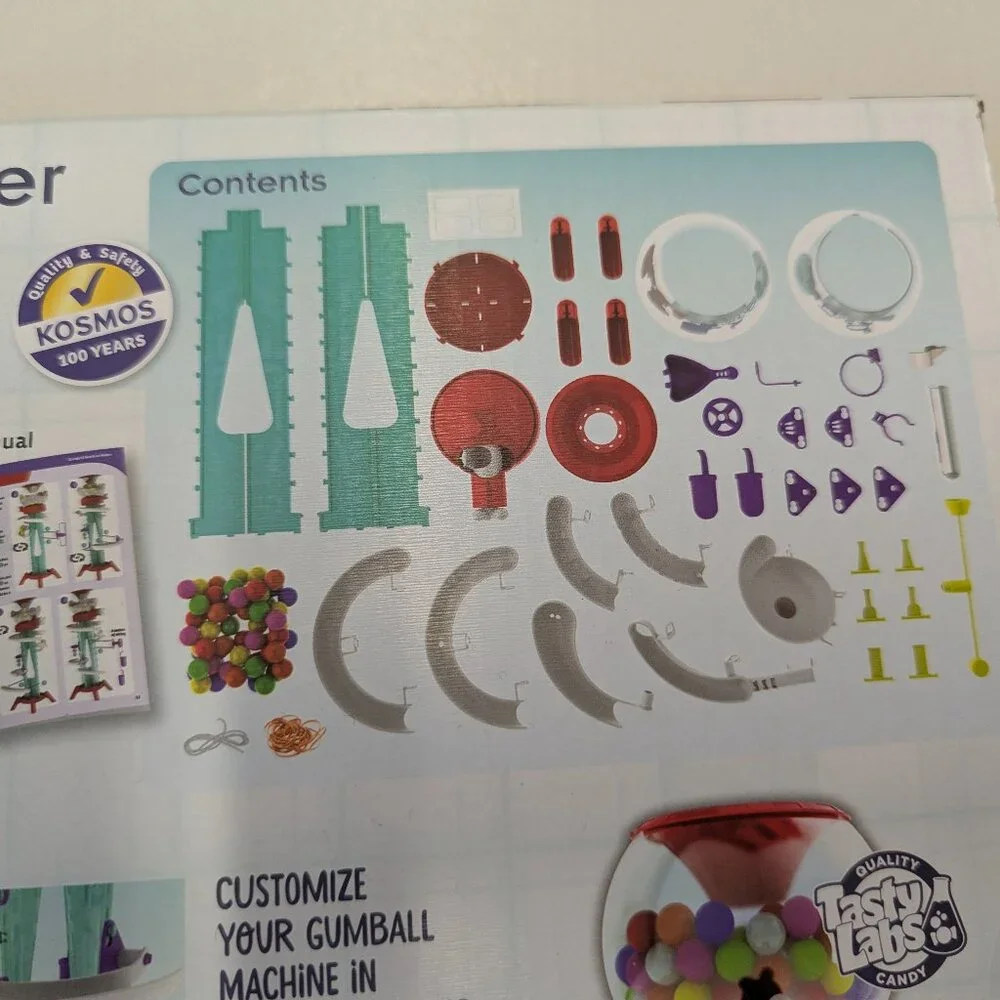 NIB Thames & Kosmos Gumball Machine Maker Super Stunts & Tricks Science Stem Toy